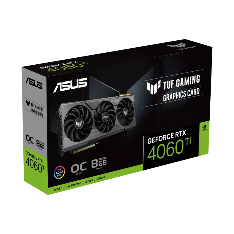 ASUS TUF Gaming GeForce RTX™ 4060 Ti 8GB GDDR6 OC Edition - Graphics Card ASUS TUF Gaming GeForce RTX™ 4060 Ti 8GB GDDR6 OC Edition - Graphics Card